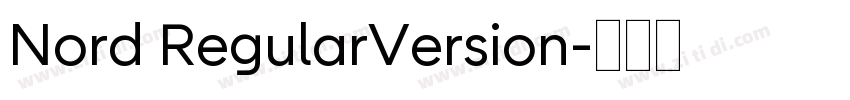 Nord RegularVersion字体转换
